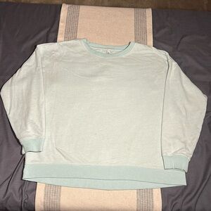 American Eagle | Lightweight Sweatshirt Pastel Green -Blue | Women’s Size XL